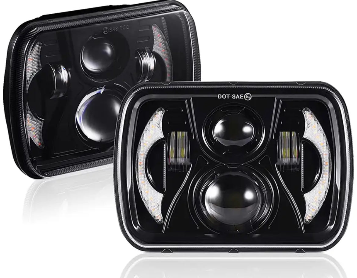 Kit 2 phares led jeep Wrangler Yj , halo