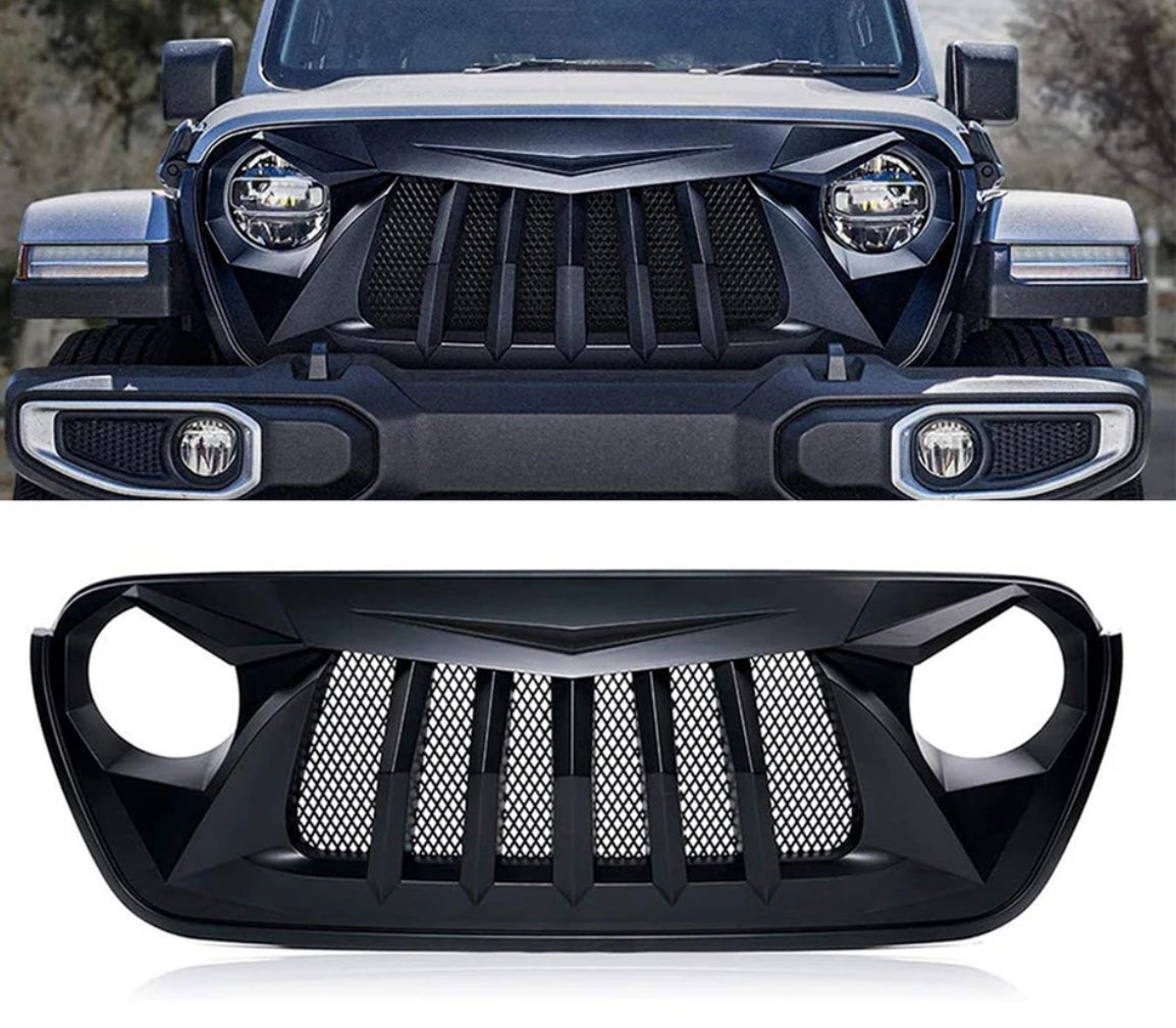 Calandre abs angry birds , jeep wrangler jl , gladiator 2018 / 2024