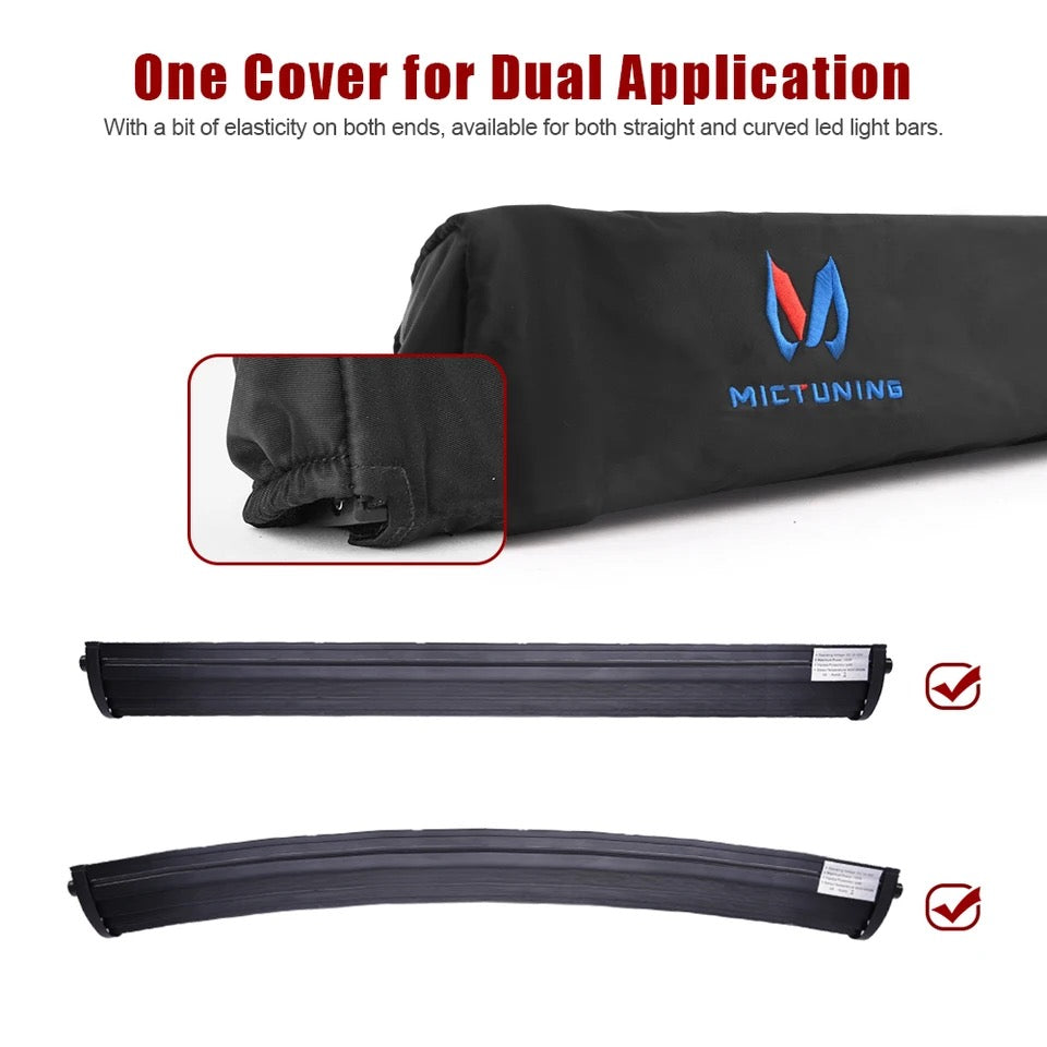 Housse de protection universelle en Nylon pour automobile, 52 pouces, barre de lumière LED droite & incurvée Premium .