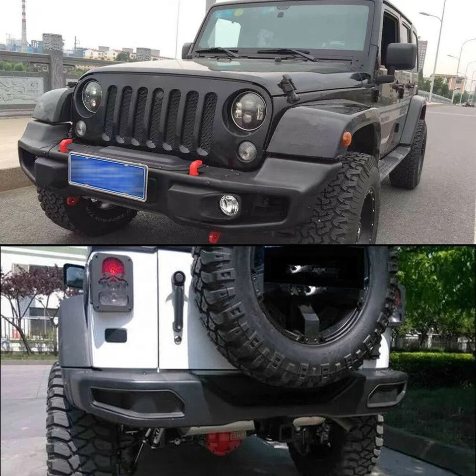 Pare-chocs avant et arrière Jeep Wrangler jk jku 2007-2018 10th anniversary