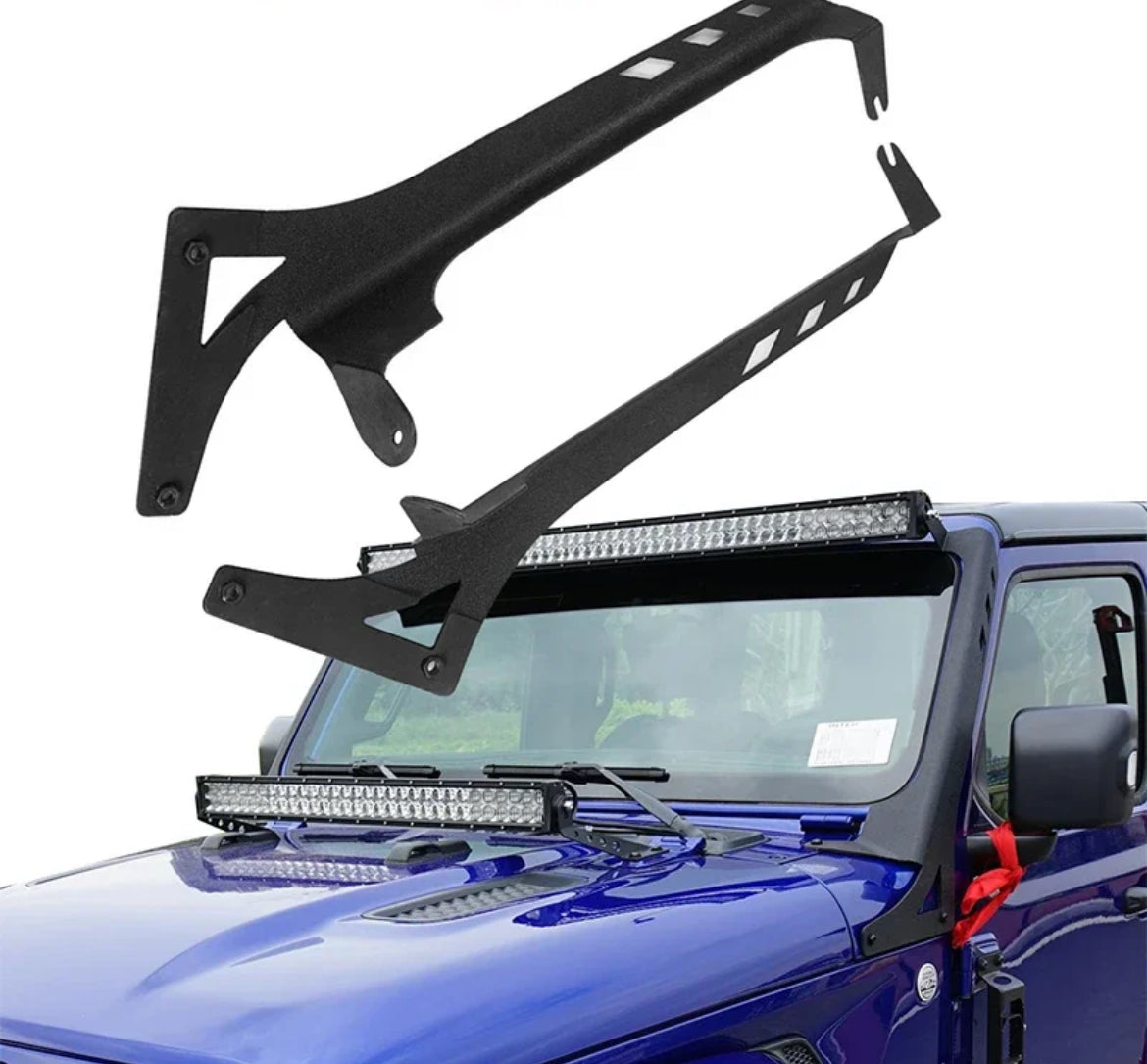 Support barre de led jeep Wrangler jl , acier