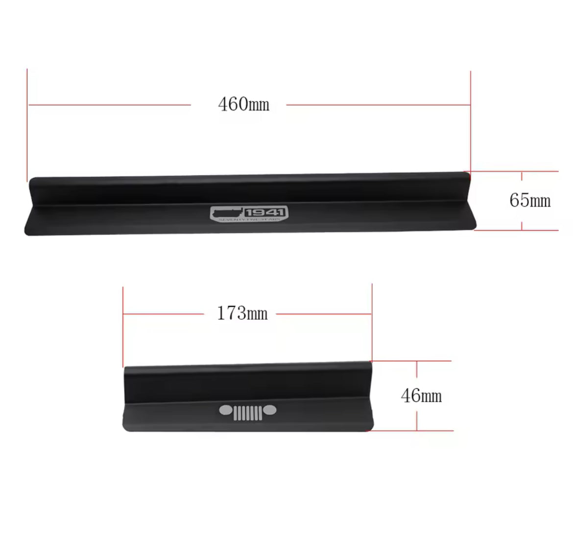 Seuils de porte aluminium JEEP WRANGLER JKU 2007/2018