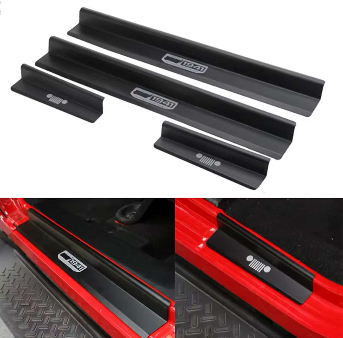 Seuils de porte aluminium JEEP WRANGLER JKU 2007/2018
