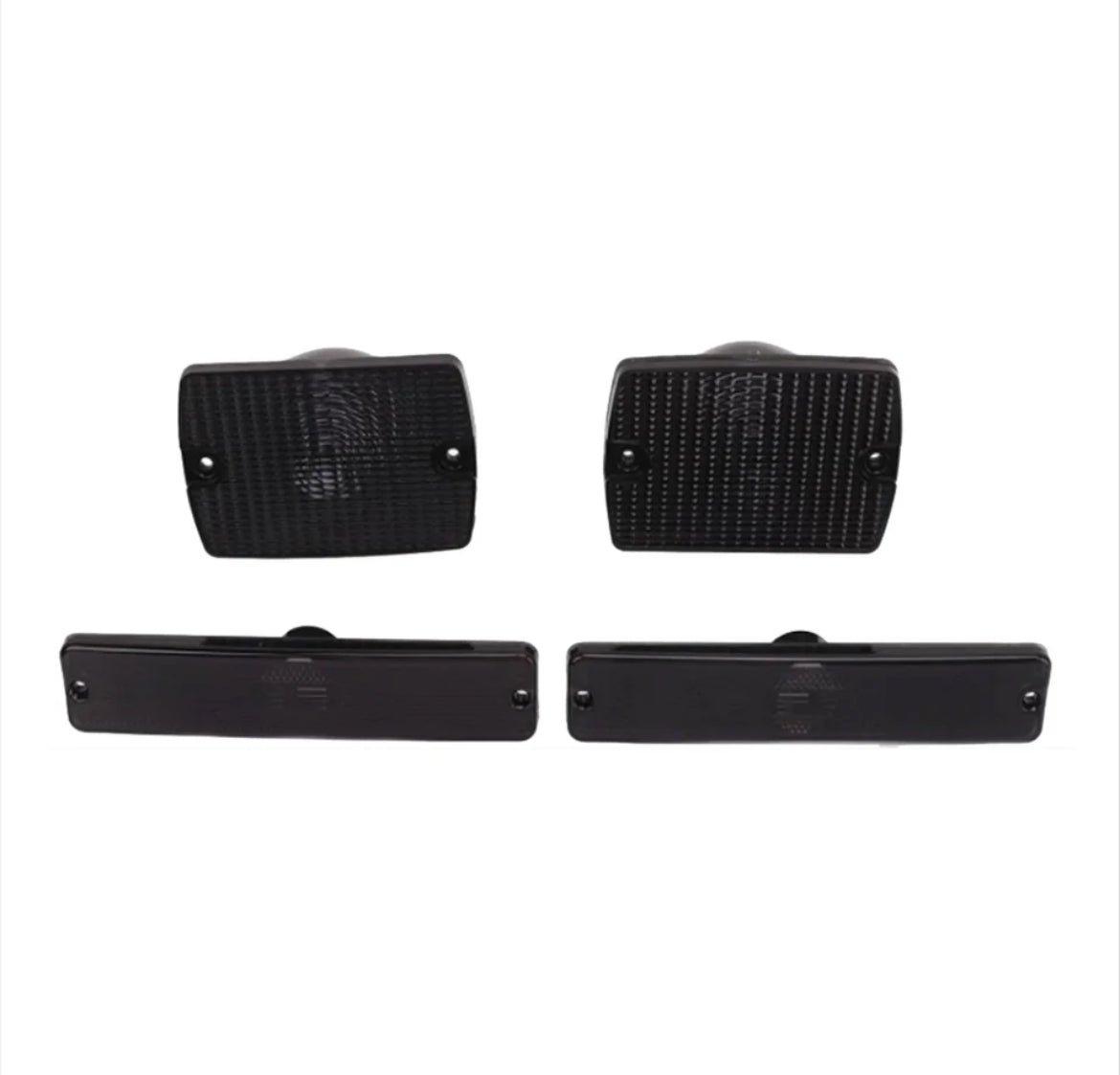 Couvercle de feu de position noirs , latéral pour pare-chocs avant de voiture, couvercle de clignotant, Jeep Wrangler YJ