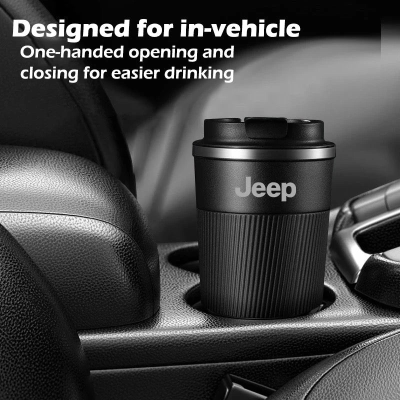 Tasse à café en acier inoxydable pour Jeep , fournitures automobiles, Renegade, Compass, Wrangler jk jl , 510ml