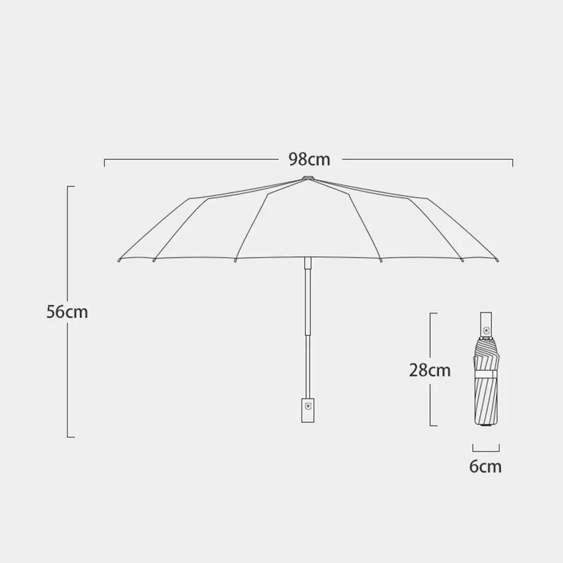 Parapluie automatique avec logo jeep Wrangler pour hommes et femmes, 3 possède, anti UV, vent, degré , affaires, soleil, parasol, voyage, EP