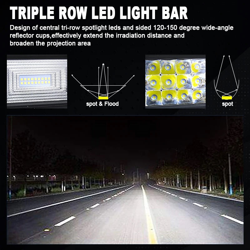 Barre led incurved 52 pouces pour 4x4
