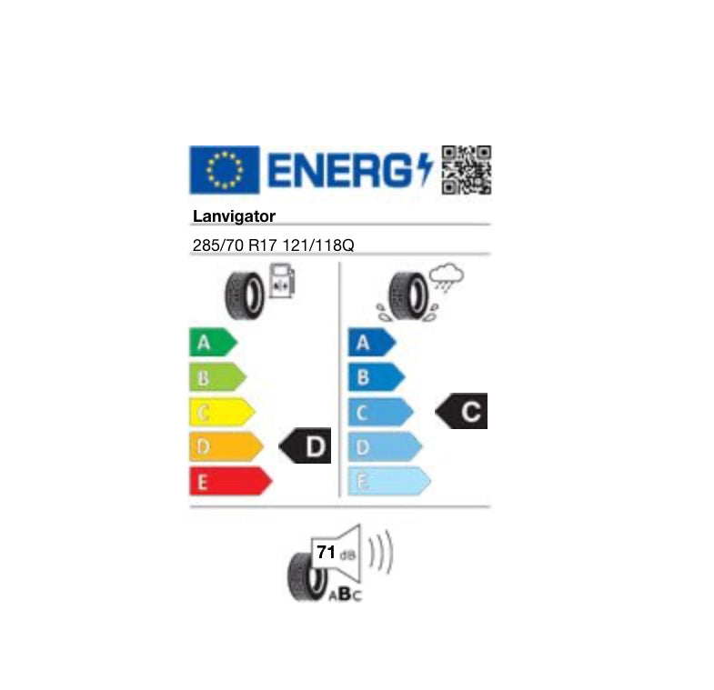 Pneus 4x4 lanvigator M/T 285/70 R17 121/118Q 10PR