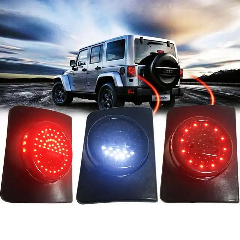 Feu Arrière Rond à LED pour Jeep Wrangler JK JKU, Clignotant de Recul