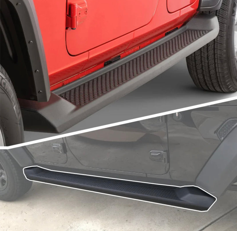 Marche pieds de protection pour Jeep Wrangler JK 07-17 JL 18-22, 1 paire, 2 portes, marchepieds latéraux