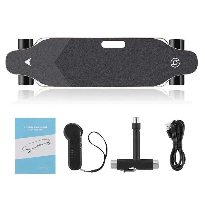 Skateboard Électrique, Planche à Roulettes avec Télécommande sans Fil, 20 km/h, 4 Roues, Longboard, Trottinette, Nouveau Modèle, 35 pouces, 350 W, Adulte