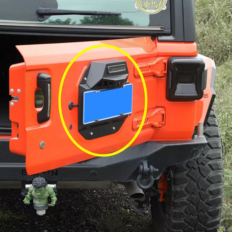 Support de plaque d'immatriculation avec trou de caméra pour jeep wrangler JL 2018 +, JL1273