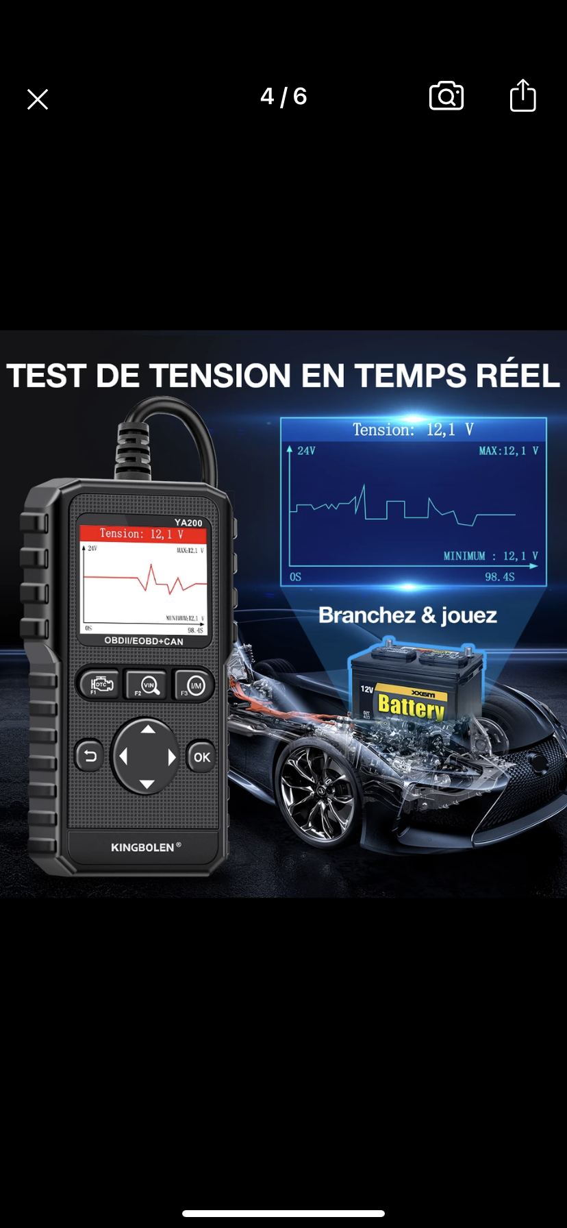 Scanner obd2 outil de diagnostique