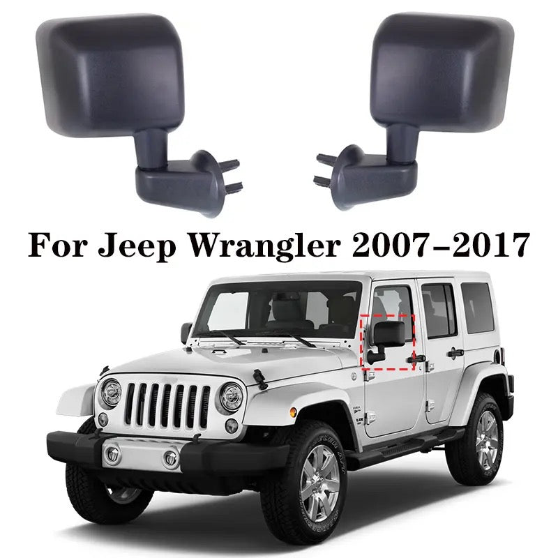 Kit de rétroviseur chauffant et pliable, réglage de la puissance, pour voiture Jeep Wrangler 2007 – 2018