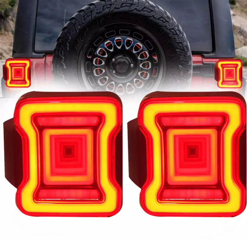 Feux arrière à led jeep Wrangler jk 2007/2018 look jl
