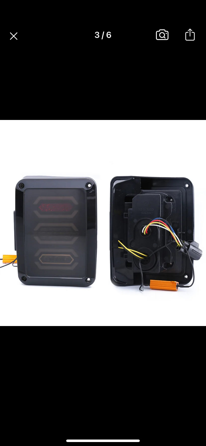Feux arrière à led jeep Wrangler jk 2008/2018