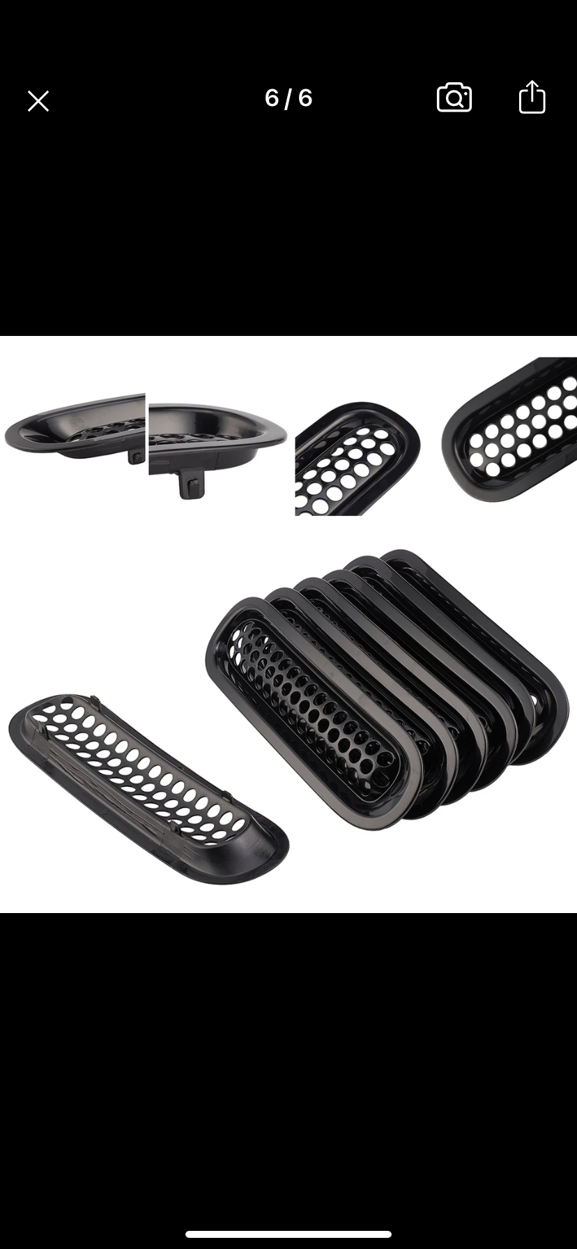 Kit pour calandre abs jeep wrangler jk 2008/2018