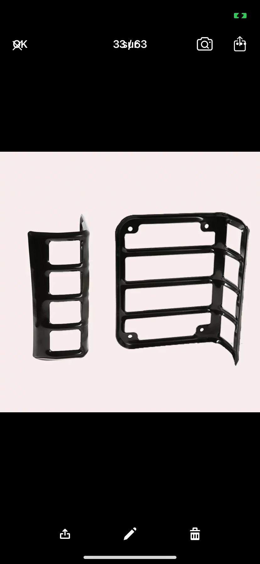 Grilles feux arrière jeep Wrangler JK 2007/2018