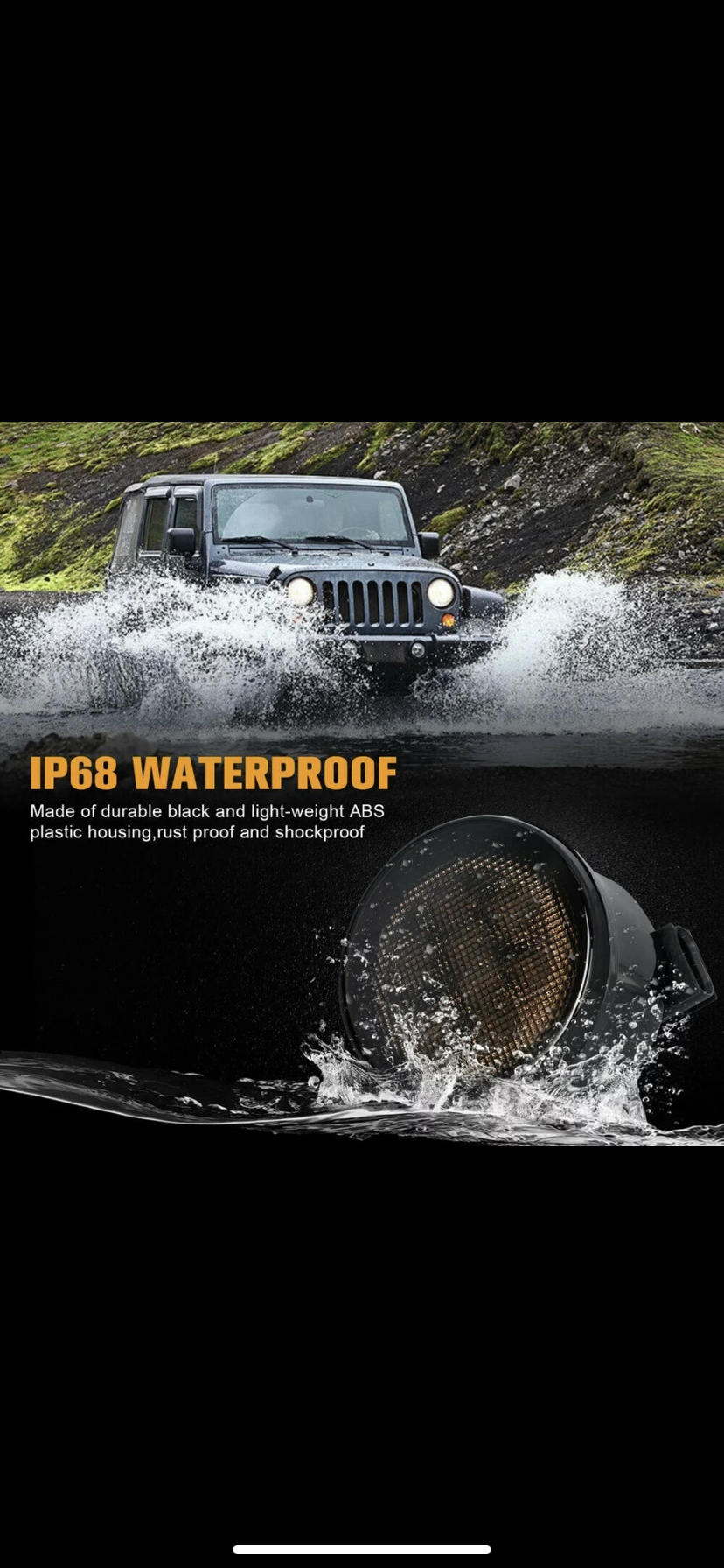 Clignotants led noir jeep Wrangler jk 2007/2018