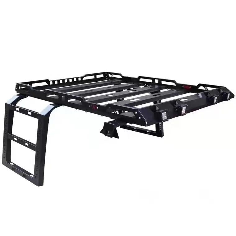 Porte bagage de toit en acier à 4 portes et 2 échelles latérales, Jeep Wrangler JL 18-21