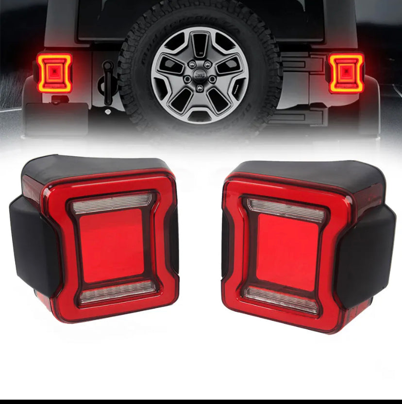 Feux arrière à led jeep Wrangler jk 2007/2018 look jl