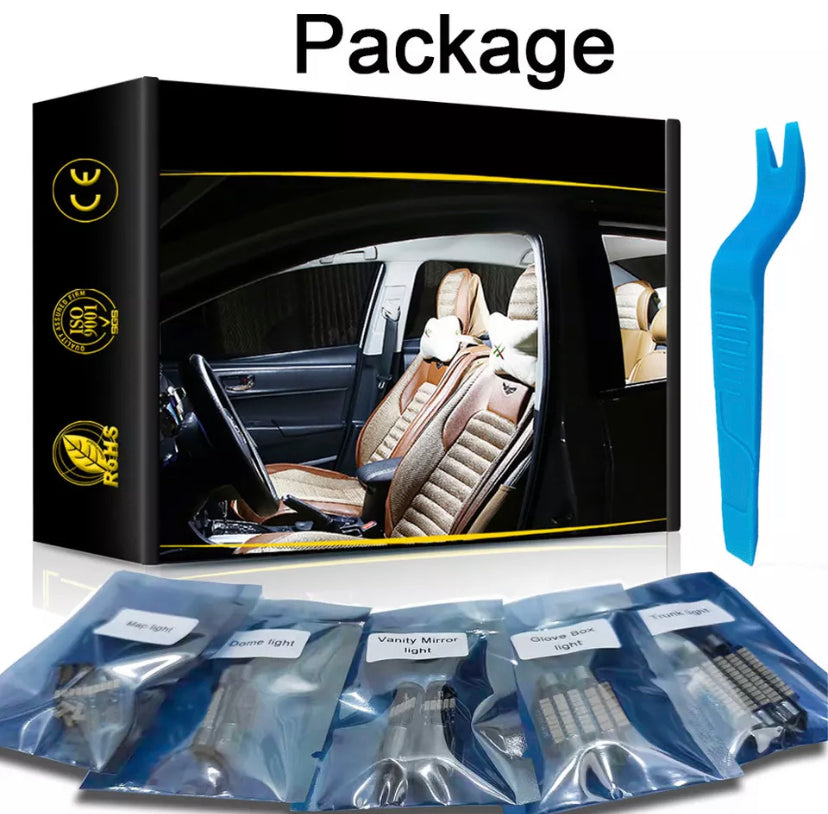 Pack led habitacle et immatriculation