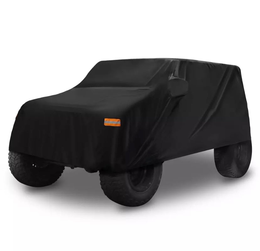 Housse de voiture pour Jeep Wrangler, JK 2 portes, 2007-2017, JL 2 portes, 4 portes, 2018-2021, SUV extérieur étanche, couverture complète