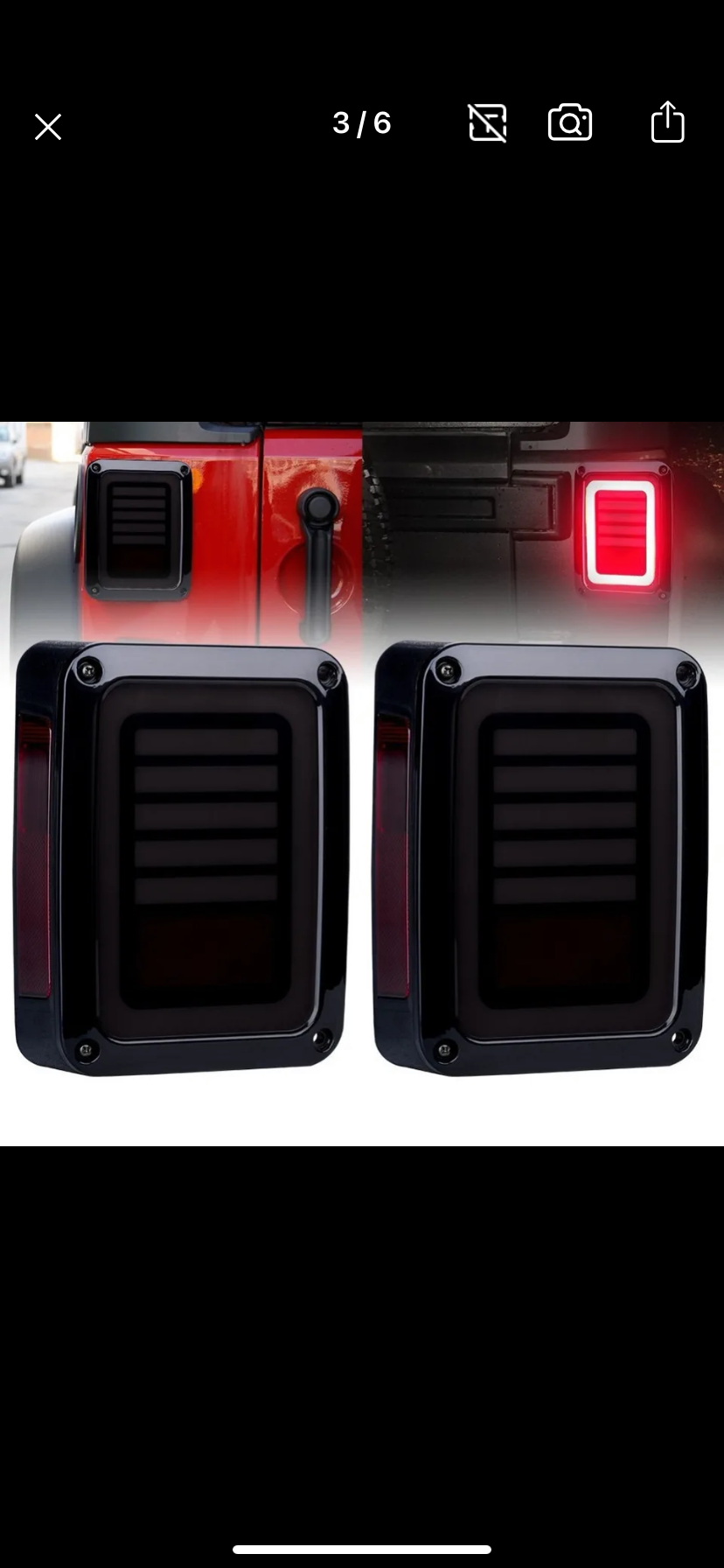 Kit phares complet à led avant et arrière , halo angel eyes jeep wrangler jk 2007-2018