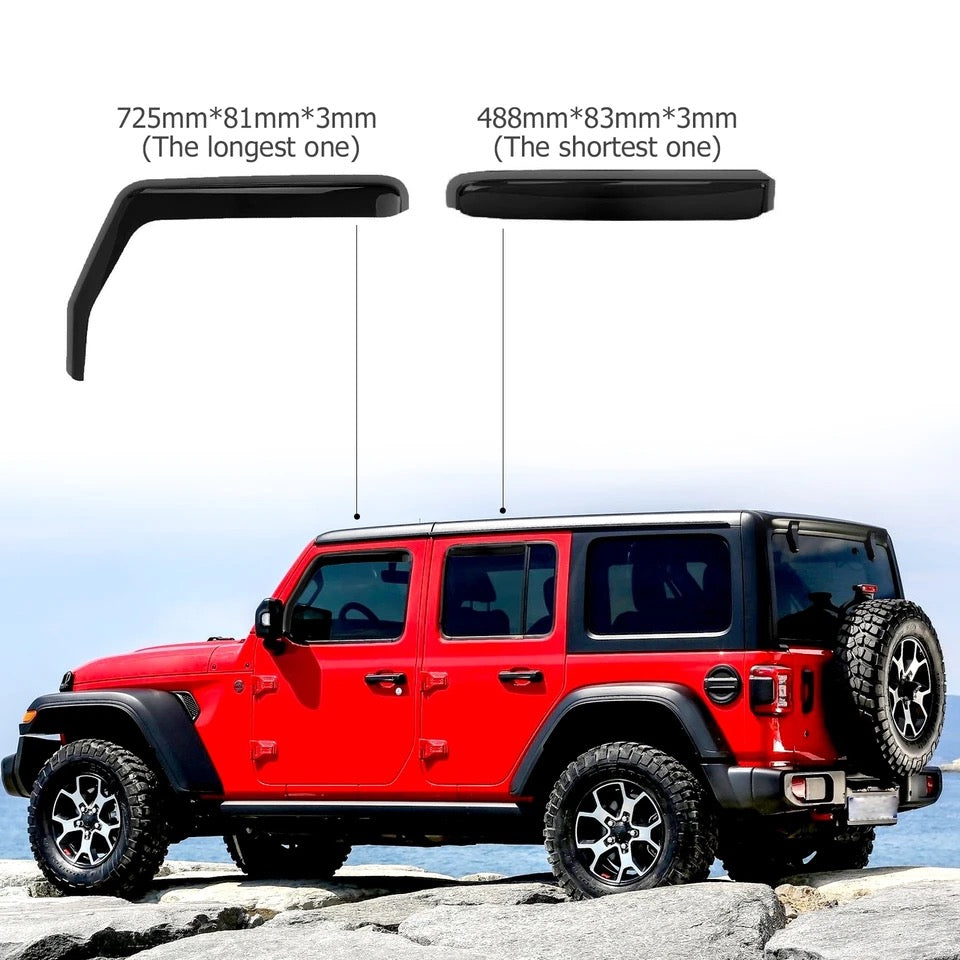 Déflecteur de vent jeep Wrangler jl jlu 2017/2023