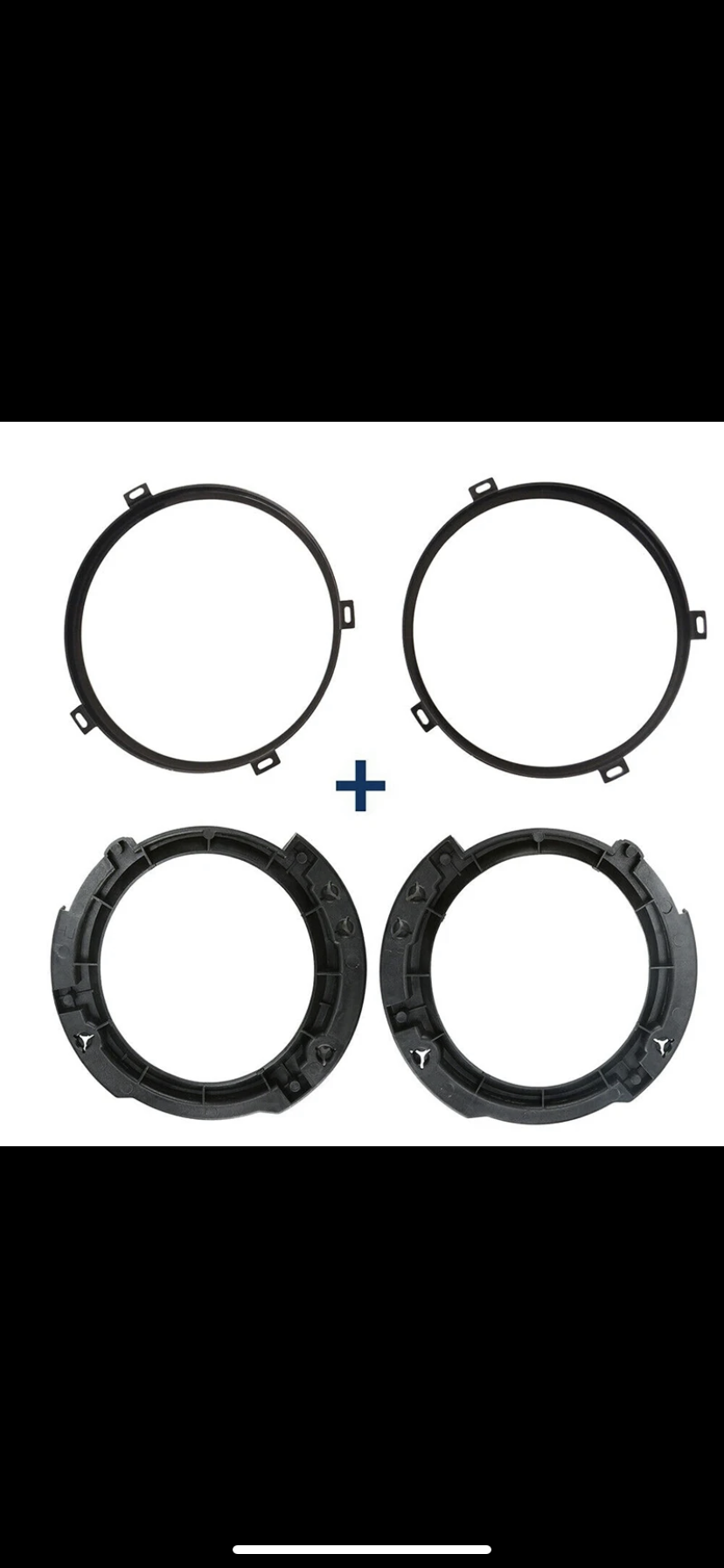 Support et anneaux phares à led Jeep Wrangler 2007/2018