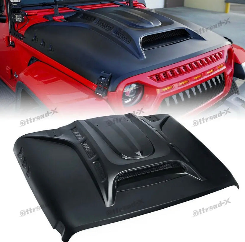 Capot acier ventilé jeep wrangler JL 2018/
