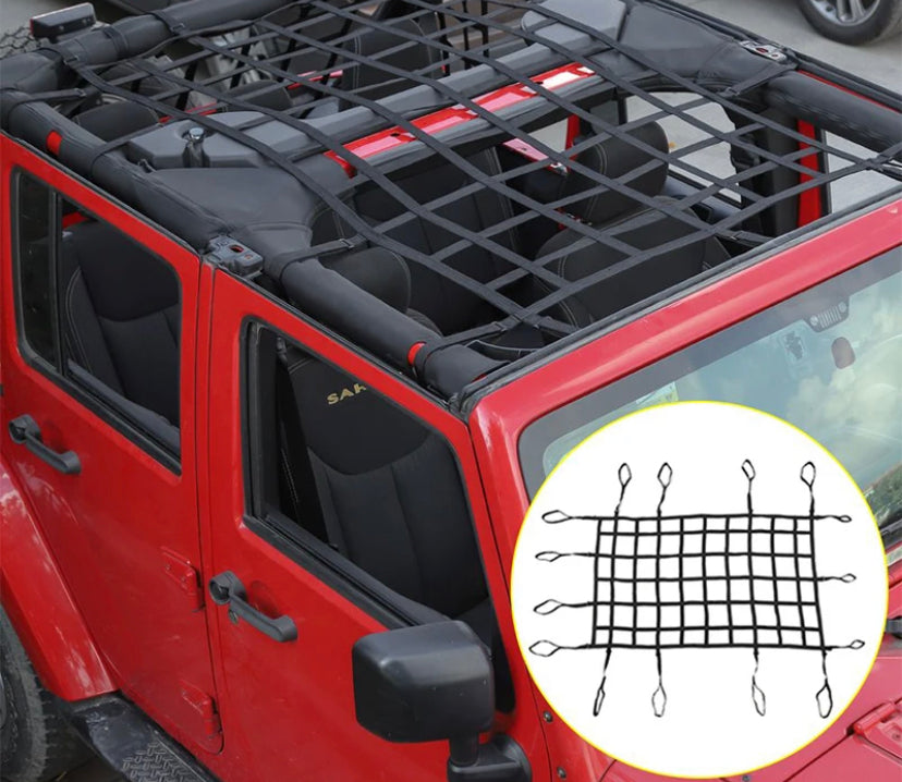 Filet Multifonctionnel pour Toit de Voiture, Accessoire d'Installation pour Jeep Wrangler JK 2007 à 2017