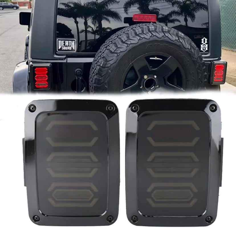 Feux arrière à led jeep Wrangler jk 2008/2018