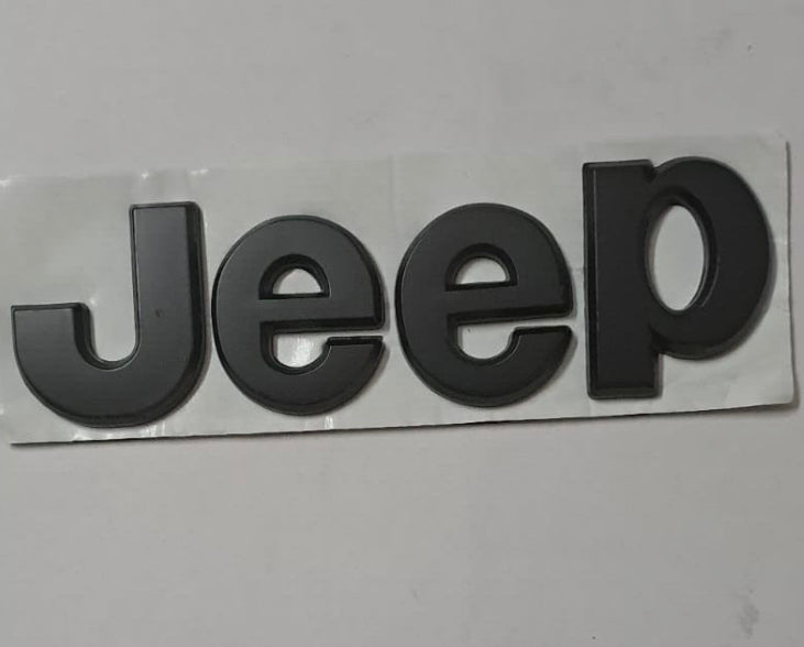Autocollant jeep noir relief