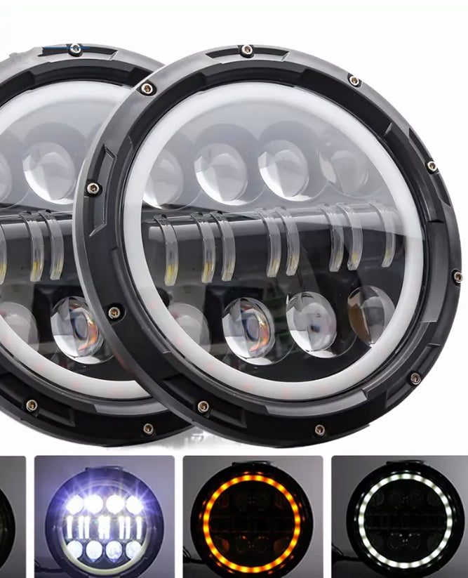 Kit phares led Angel eyes jeep wrangler jk 2007/2018
