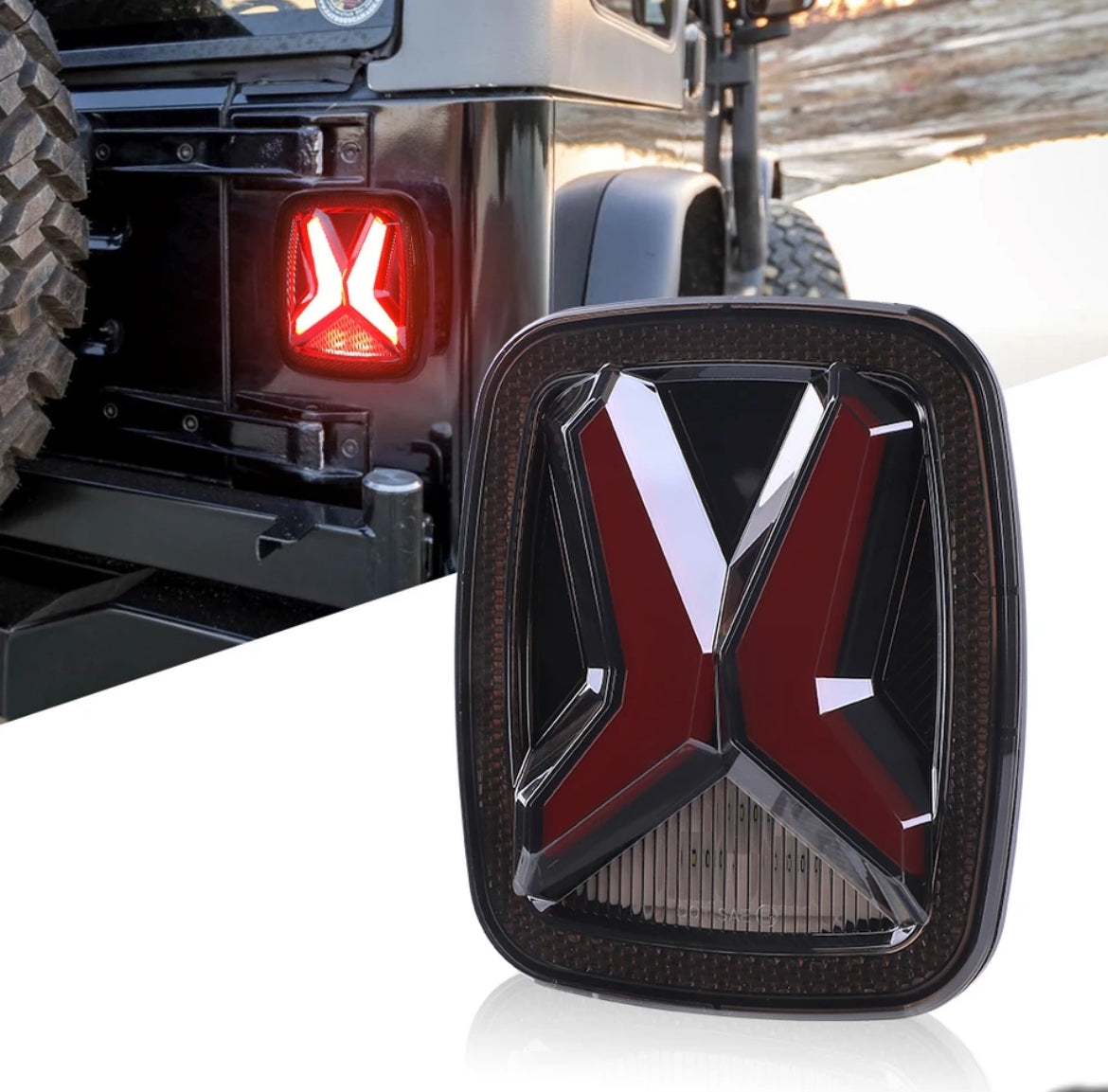 Feux arrière Led jeep Wrangler YJ, CJ , TJ .